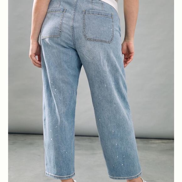 A+ Anthropologie Pilcro The Column Straight Jeans Sz.24W - Picture 4 of 16